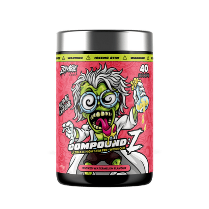 Compound Z & Compound Z Zombie Labs High stim pre workout 40 Serves Wicked Watermelon