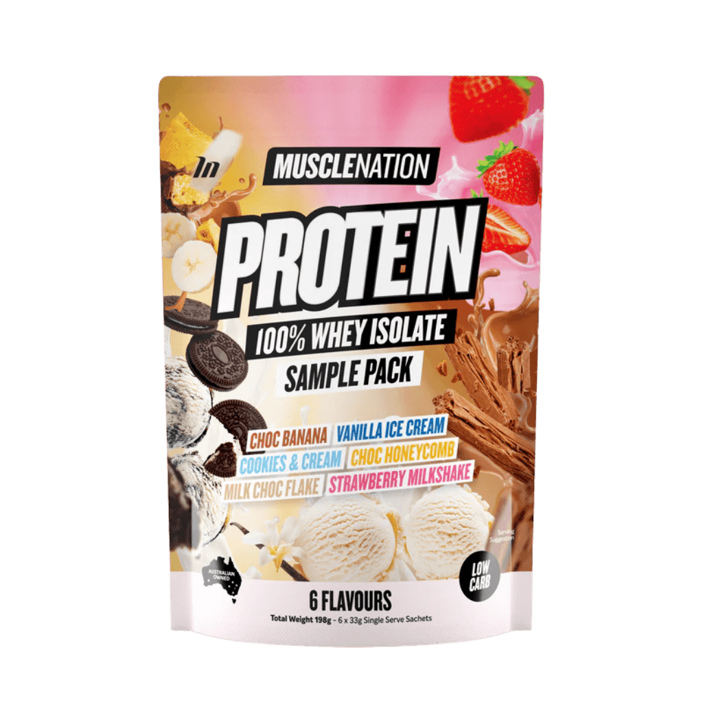 Muscle Nation Protein Muscle Nation Whey protein isolate 6 Serves Variety Pack