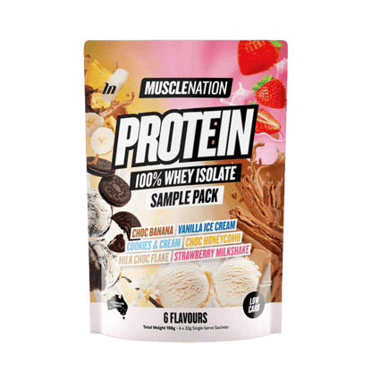 Muscle Nation Protein Muscle Nation Whey protein isolate 6 Serves Variety Pack
