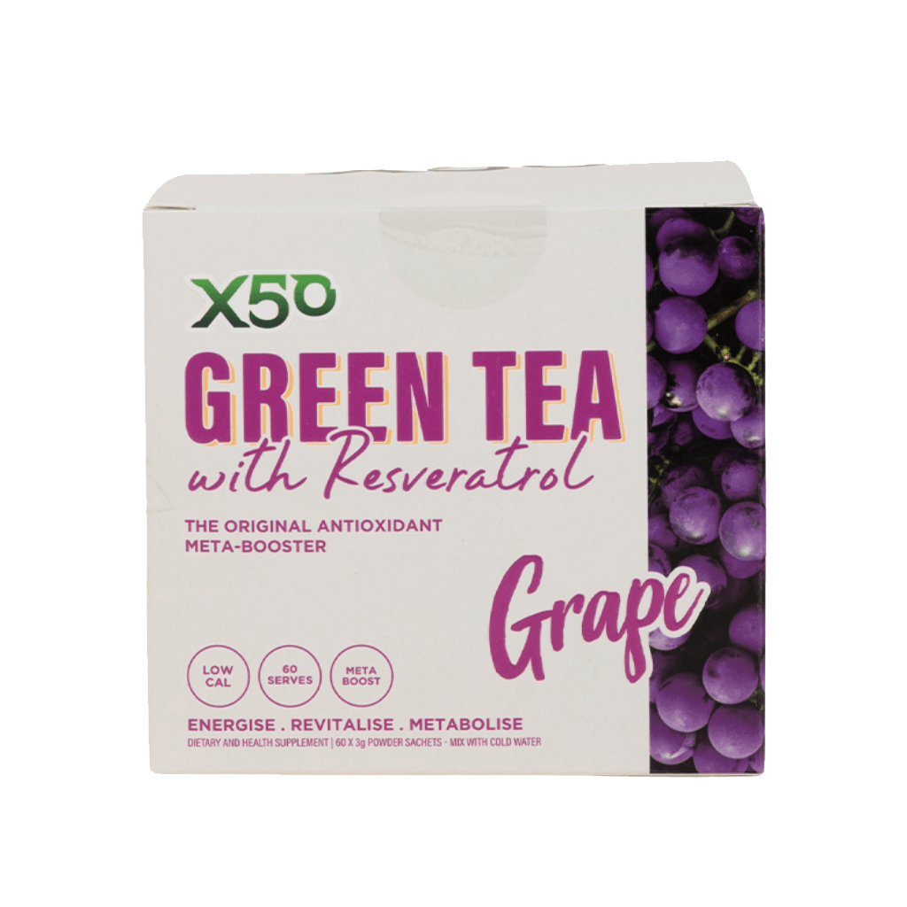 Green Tea X50 (25) & Green Tea X50 Green Tea X50 Green tea supplements 60 Serves Grape