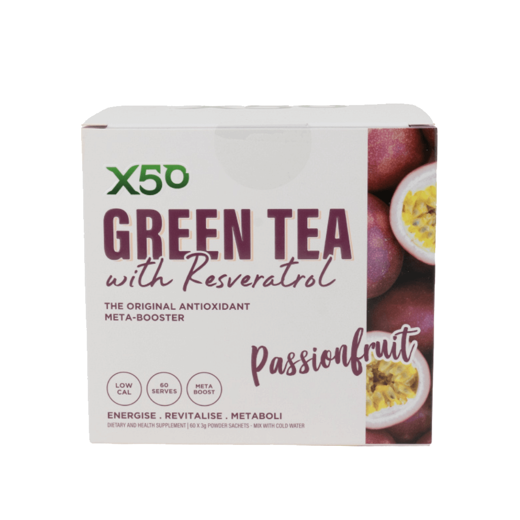 Green Tea X50 (21) & Green Tea X50 Green Tea X50 Green tea supplements 60 Serves Passionfruit