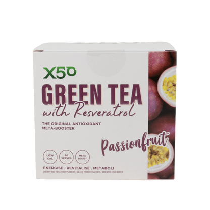 Green Tea X50 (21) & Green Tea X50 Green Tea X50 Green tea supplements 60 Serves Passionfruit