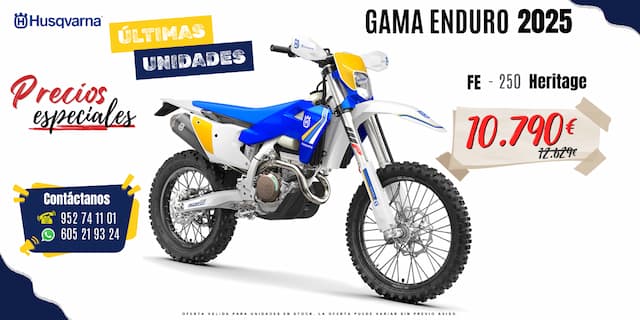&Uacute;ltimas unidades FE 250 Heritage