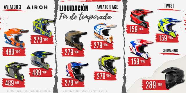 Fin serie cascos Airoh