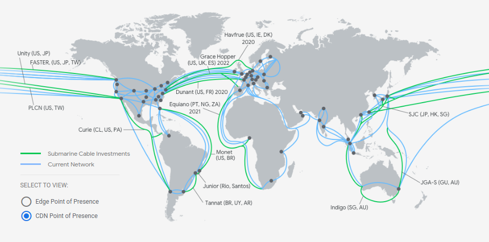 Content delivery network locations