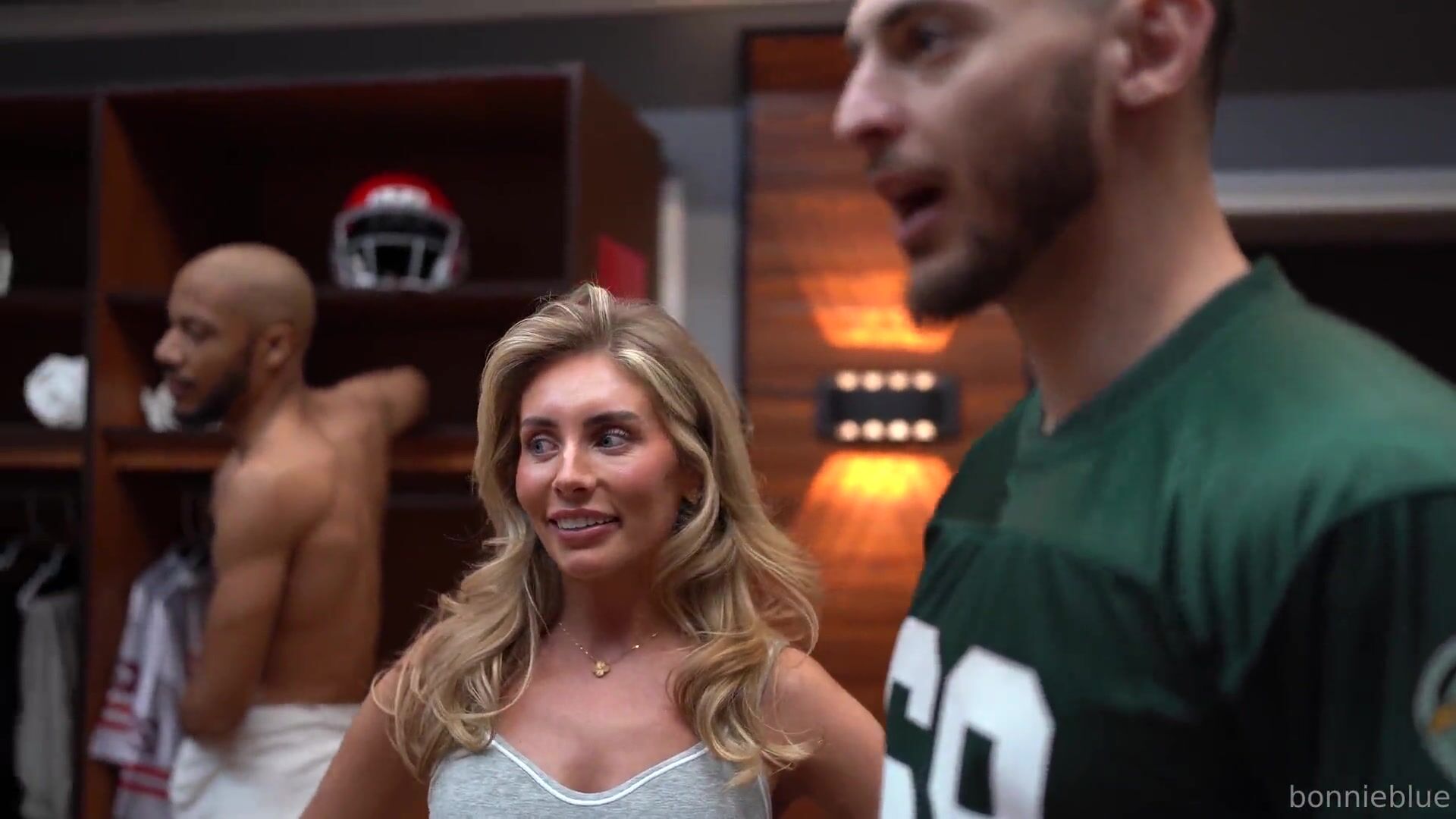 Bonnie Blue Gets Fucked By A Football Team