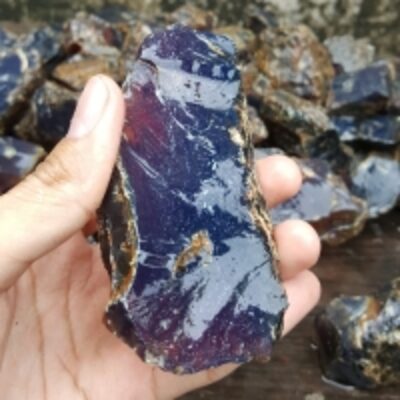 resources of Natural Indonesia Blue Amber Rough Beads exporters
