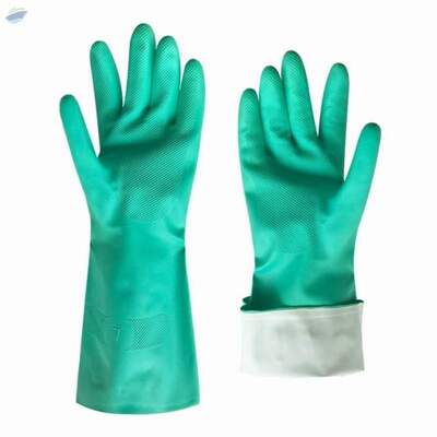 Reusable Nitrile Gloves Heavy Duty Green Exporters, Wholesaler & Manufacturer | Globaltradeplaza.com