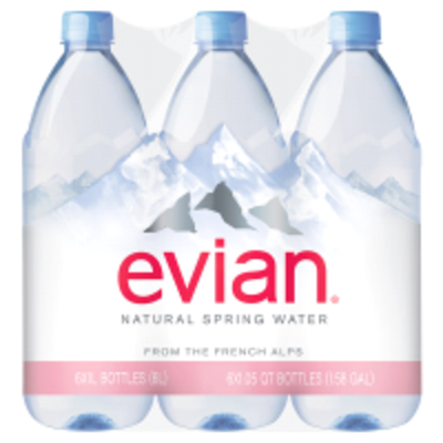 Evian Spring Water 1 Liter 6Pk Bottle Exporters, Wholesaler & Manufacturer | Globaltradeplaza.com