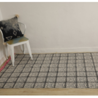 resources of Cotton Block Printed Rug With Tassels exporters