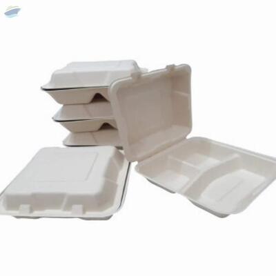 resources of Clamshell Sugarcane Box 8", 3 Compartment exporters