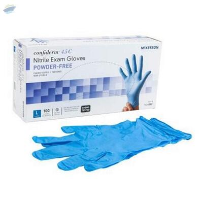 resources of Wholesales Medical Nitrile Gloves Blue Powder exporters