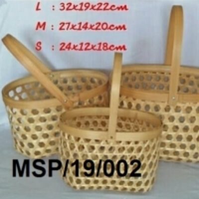 resources of 3Pcs Oval Basket With Handle exporters