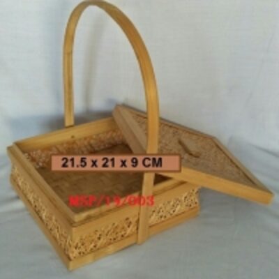 resources of Square Basket With Cover &amp; Handle exporters