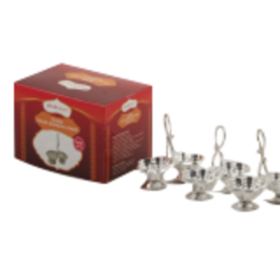 resources of Silver Plated Haldi Kumkum Stand - Pack Of 3 exporters