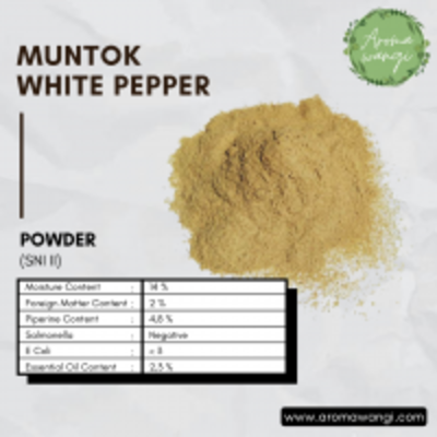 resources of Muntok White Pepper Powder 50 Kg exporters