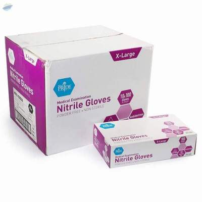 Medpride Powder-Free Nitrile Exam Gloves Exporters, Wholesaler & Manufacturer | Globaltradeplaza.com