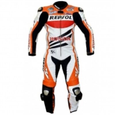Honda Repsol Motorcycle Leather Racing Suit Exporters, Wholesaler & Manufacturer | Globaltradeplaza.com