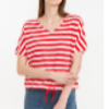 V-Neck Short Sleeves Yarn Dye Stripes Exporters, Wholesaler & Manufacturer | Globaltradeplaza.com