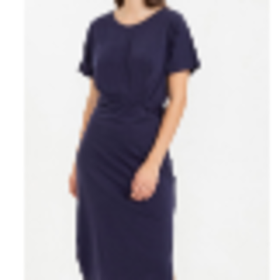 Round Neck Short Sleeves Dress Exporters, Wholesaler & Manufacturer | Globaltradeplaza.com
