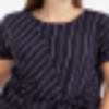 Short Sleeves Yarn Dye Stripes Blouse Exporters, Wholesaler & Manufacturer | Globaltradeplaza.com