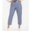 Loose Fit Pants In Linen-Like Y/d Stripe (25") Exporters, Wholesaler & Manufacturer | Globaltradeplaza.com