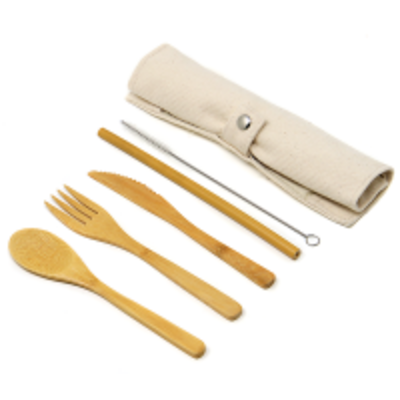 resources of Bamboo Cutlery Set Fork Knife Spoon, Straws exporters