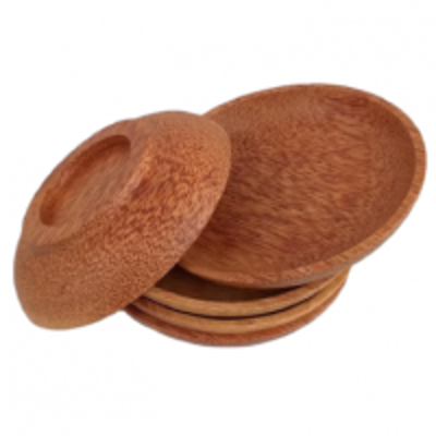 resources of Coconut Wood Plate (Circle) 18Cm exporters