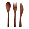 Coconut Wood Cutlery Set 16Cm, 19Cm Exporters, Wholesaler & Manufacturer | Globaltradeplaza.com