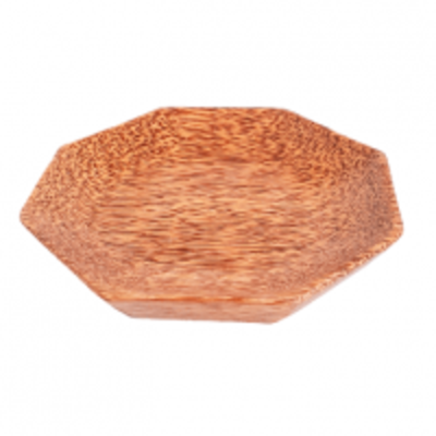resources of Coconut Wood Plate (Polygon) 16Cm exporters