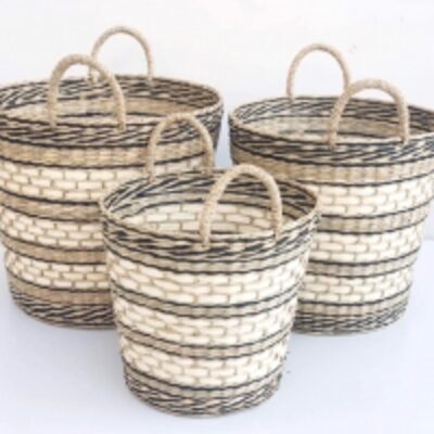 Water Hyacinth/ Sea Grass Basket Exporters, Wholesaler & Manufacturer | Globaltradeplaza.com