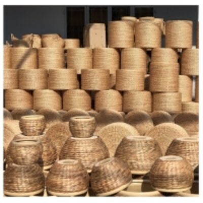 Water Hyacinth Seagrass Ottoman Exporters, Wholesaler & Manufacturer | Globaltradeplaza.com