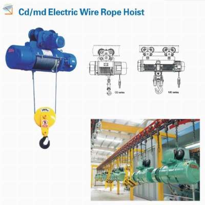 Cd/md Electric Wire Rope Hoist Exporters, Wholesaler & Manufacturer | Globaltradeplaza.com