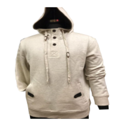 resources of Mens L/s Button Front Hoodie exporters