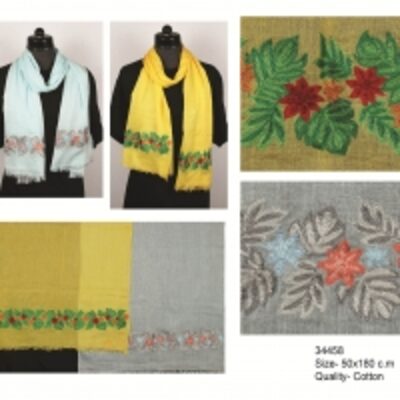 resources of Cotton Voile Embroidered Stoles exporters