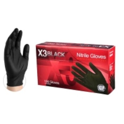resources of Black Nitrile Industrial Glove - Small Box/100 exporters