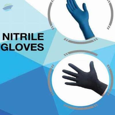 resources of Biotech Black Color Nitrile Gloves exporters