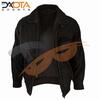 Men Classic Bomber Black Nubuck Leather Jacket Exporters, Wholesaler & Manufacturer | Globaltradeplaza.com