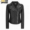 Zipper Motorcycle Biker Black Leather Jackets Exporters, Wholesaler & Manufacturer | Globaltradeplaza.com