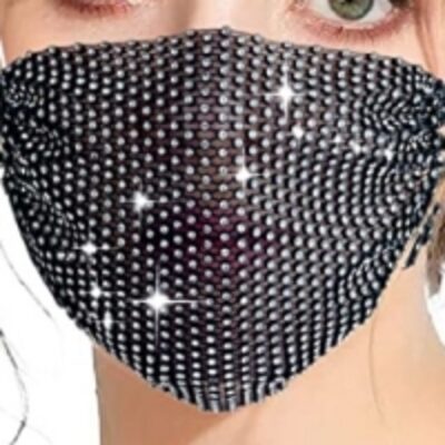 resources of Sparkly Rhinestone Mesh Mask exporters