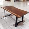 Suar Table With Powder Coated Legs Exporters, Wholesaler & Manufacturer | Globaltradeplaza.com