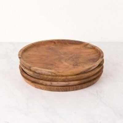 Wooden Plate, Wooden Dish Exporters, Wholesaler & Manufacturer | Globaltradeplaza.com