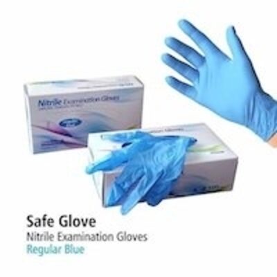 resources of Blue Disposable Nitrile Examination Gloves exporters