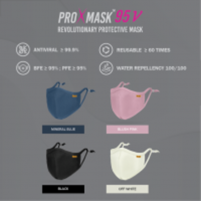 resources of Proxmask 95V Anti-Viral Reusable Mask - Solid exporters