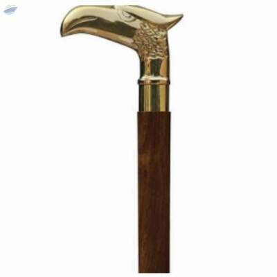 Eagle Walking Stick With Metal Brass Handle Exporters, Wholesaler & Manufacturer | Globaltradeplaza.com