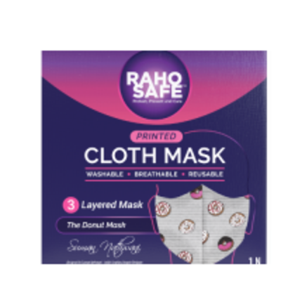 Raho Safe Three Layered Designer Cloth Mask Exporters, Wholesaler & Manufacturer | Globaltradeplaza.com
