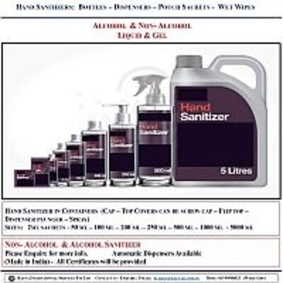 Hand Sanitizer (Alcohol &amp; Non-Alcohol) Exporters, Wholesaler & Manufacturer | Globaltradeplaza.com