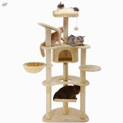 resources of Wholesale Multi-Level Wood Cat Tree Tower exporters