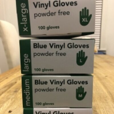 resources of Vinyl Gloves Blue Powder Free.small / Medium exporters