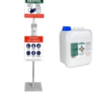 Disinfection Stand + Dezitol  Liquid 5L Exporters, Wholesaler & Manufacturer | Globaltradeplaza.com